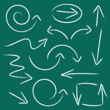 çizilen okları koleksiyonu el