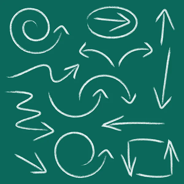 Coleção de setas desenhadas à mão —  Vetores de Stock