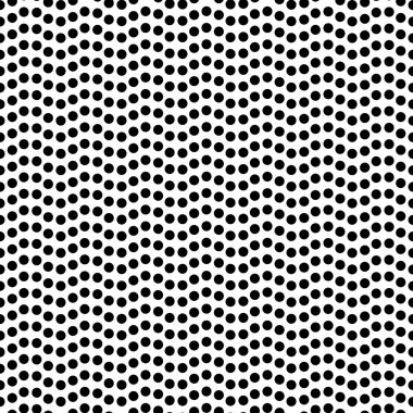 Sorunsuz noktalı dalgalı çizgi deseni