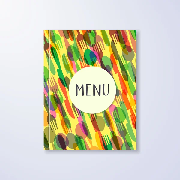 Restaurant menu brochure design — Stock Vector