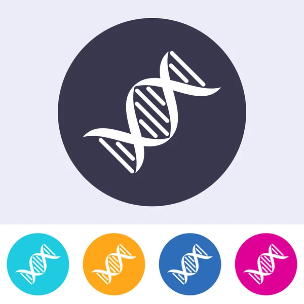 Ícone de molécula de DNA vetorial — Vetor de Stock