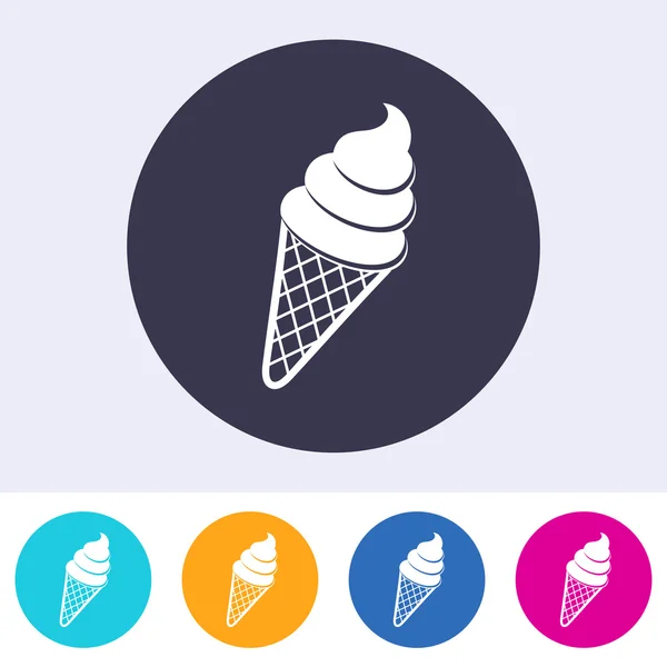 Vector ice cream icon — Stock Vector