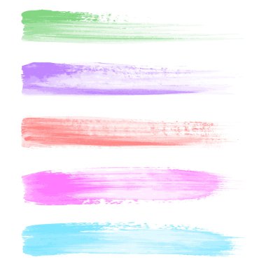 suluboya fırça darbeleri vektör