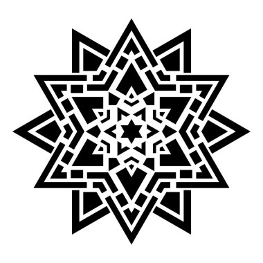 Geometrik yuvarlak süsleme