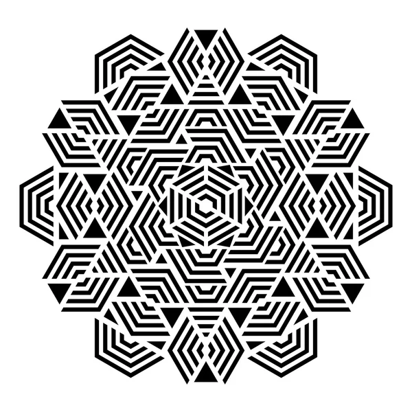 Ornement géométrique rond — Image vectorielle
