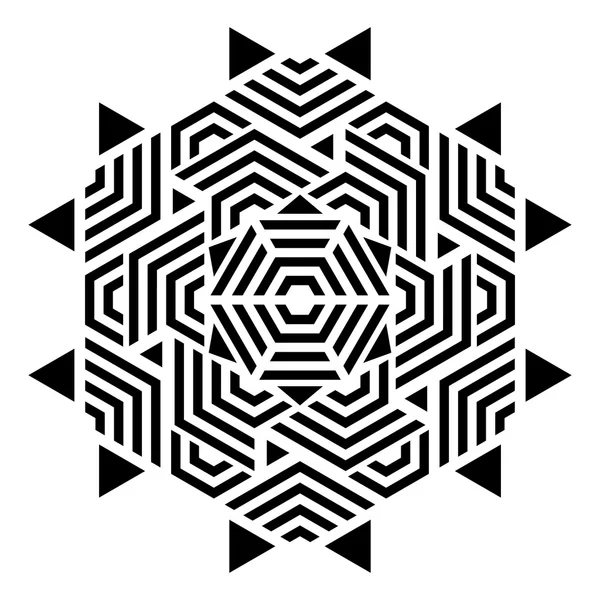 Геометричних Орнамент круглі — стоковий вектор