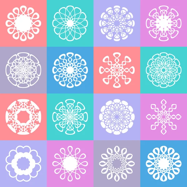 Nahtloses Muster mit geometrischen Ornamenten — Stockvektor