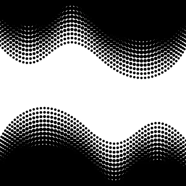 Zwarte vector halftone ontwerpelementen — Stockvector