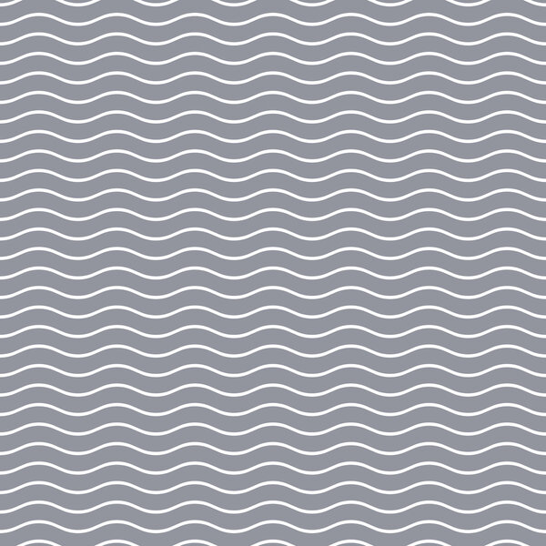 Simple gray seamless wavy line pattern