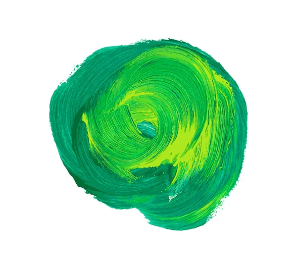 Mancha de tinta verde vetor aquarela — Vetor de Stock