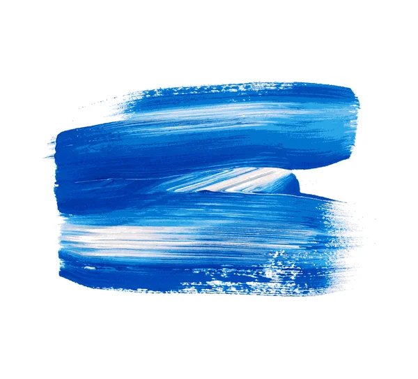 Blauwe vector aquarel verf vlek — Stockvector