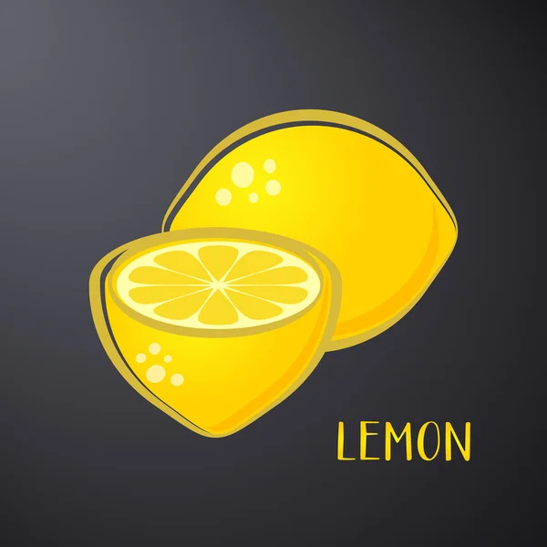 Yaratıcı vektör limon çizim — Stok Vektör