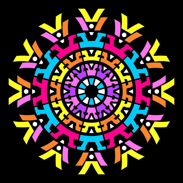 Colorido vector abstracto mandala — Archivo Imágenes Vectoriales