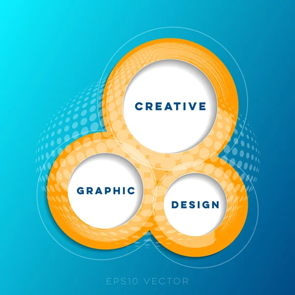 Plantilla de diseño de sitio web creativo abstracto — Vector de stock