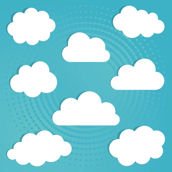 Clouds background — Stock Vector