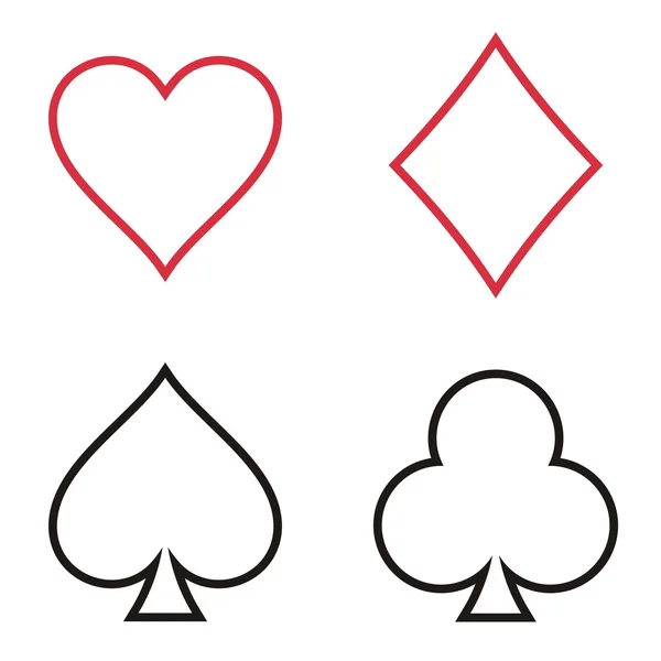 Jugar a las cartas — Vector de stock