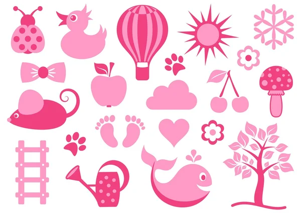Baby icons — Stock Vector
