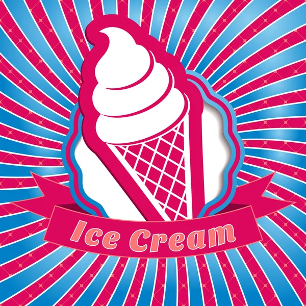 アイスクリームの背景 — ストックベクタ