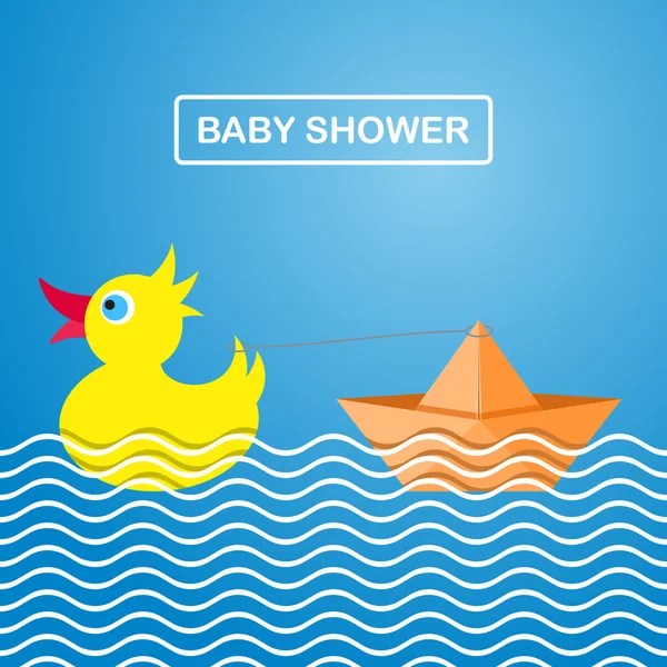 Babydusche — Stockvektor