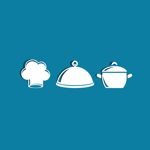 Iconos de cocina — Vector de stock