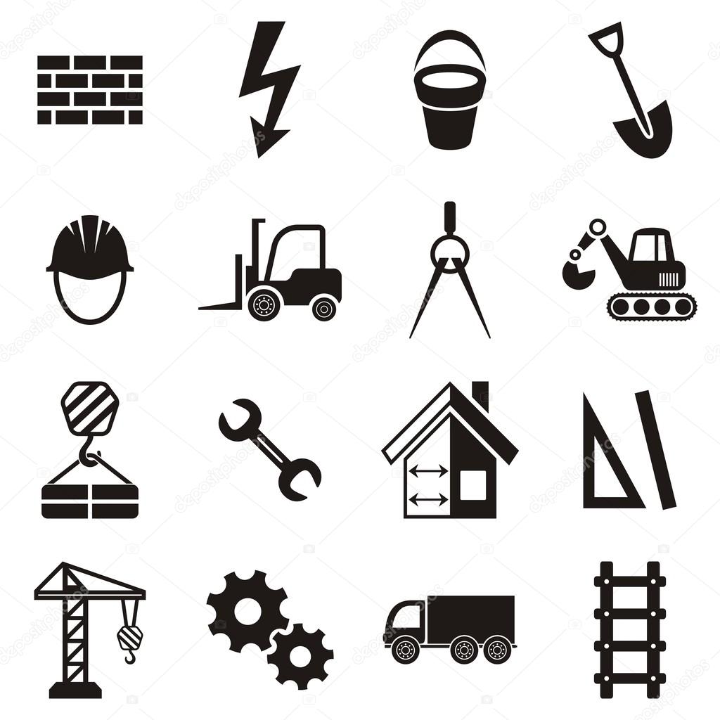 iconos de construcción — Vector de stock © blumer1979 54764851