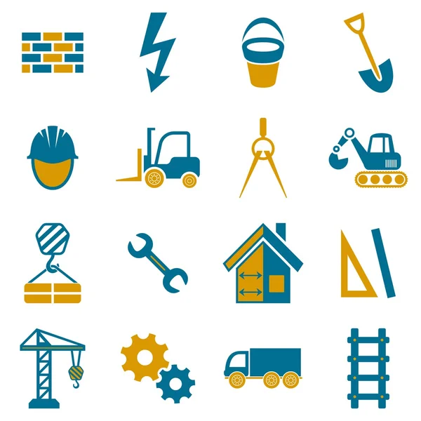 Iconos de construcción — Vector de stock