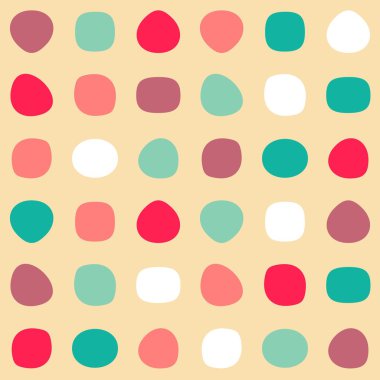 Retro pürüzsüz desen