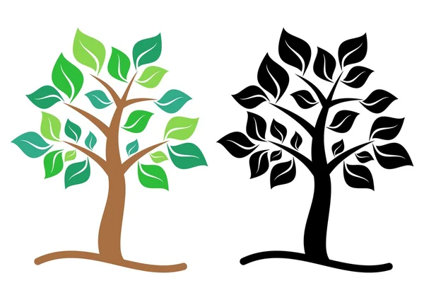 Tree icons — Stock Vector