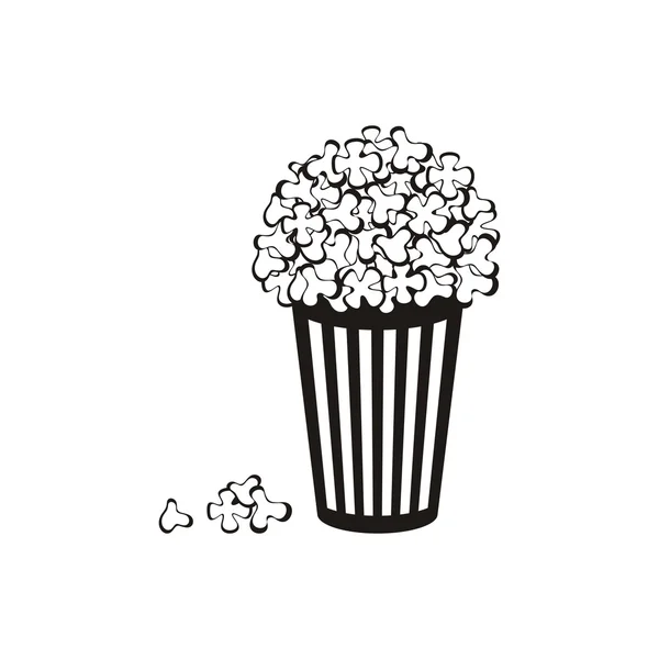 Popcorn-Symbol — Stockvektor