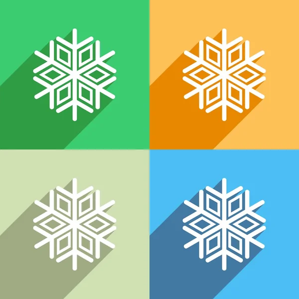 Flocons de neige ico — Image vectorielle
