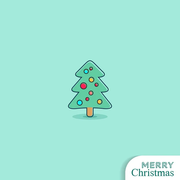 Tarjeta árbol de Navidad — Archivo Imágenes Vectoriales
