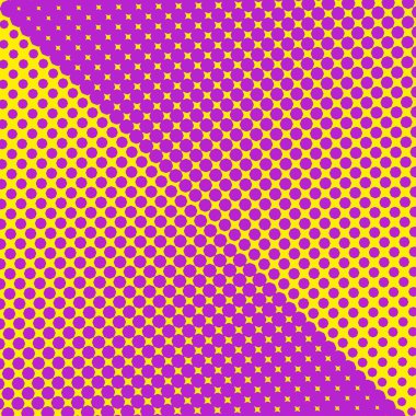 Renkli yarı ton doku