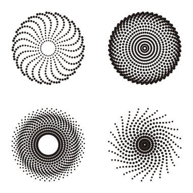 Daire yarı tonlu tasarım