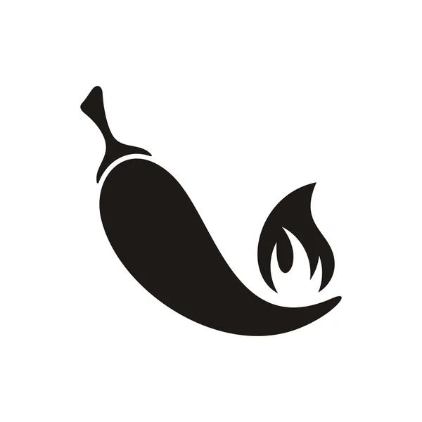 Chili peper pictogram — Stockvector