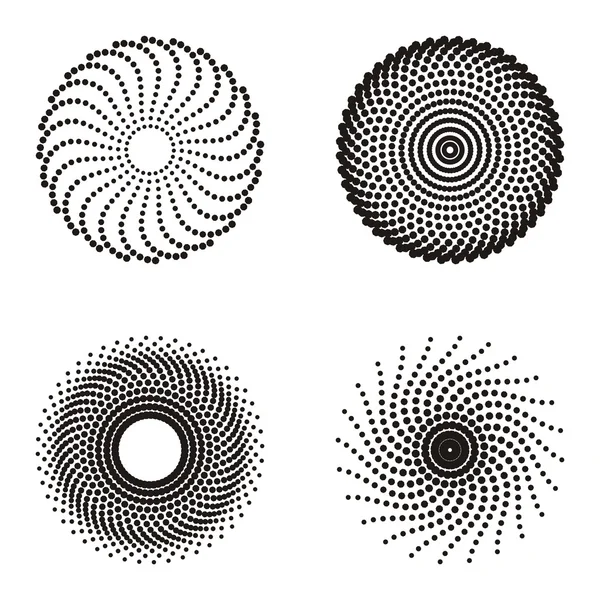 Conception demi-teinte cercle — Image vectorielle