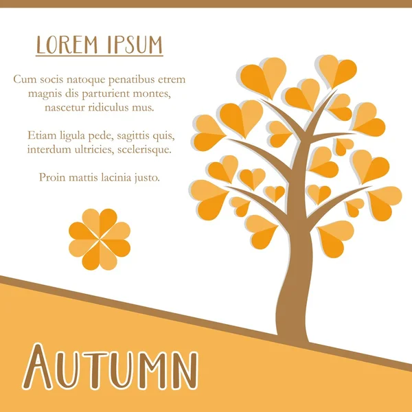Autumn season card — Stock Vector