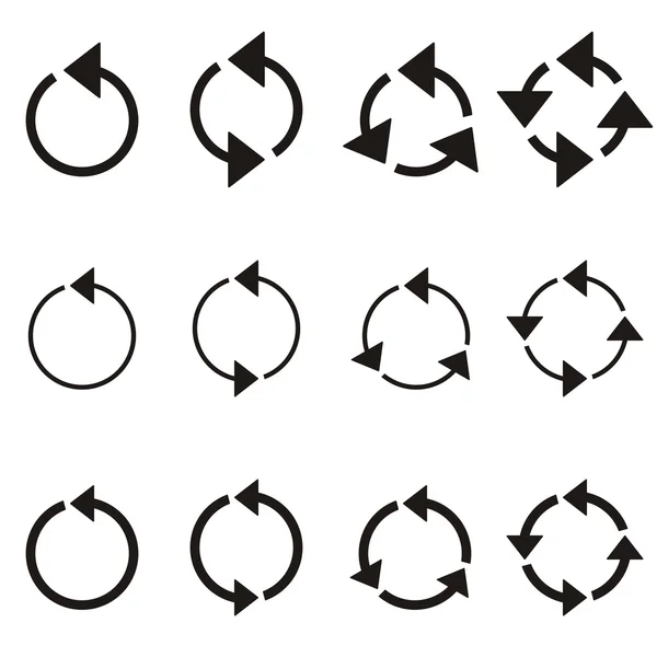 Setas círculo rotativo —  Vetores de Stock