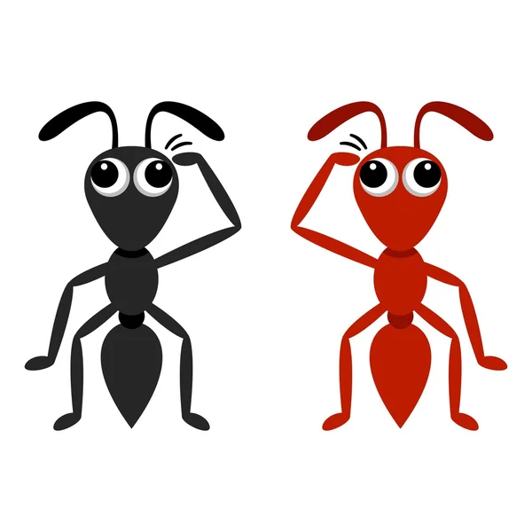Black and red ant Royalty Free Stock Illustrations