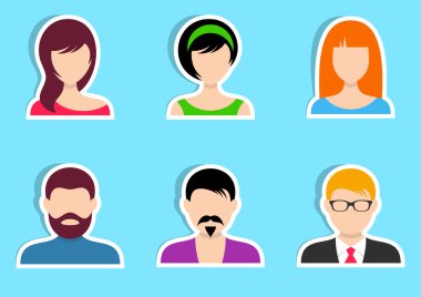 Kadın ve erkek etiketleri 