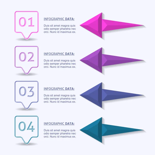 Design de infográficos — Vetor de Stock