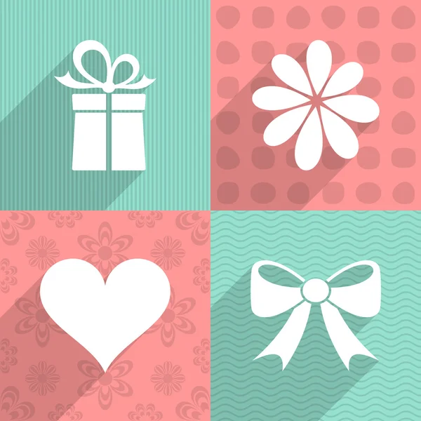 Iconos de San Valentín — Vector de stock