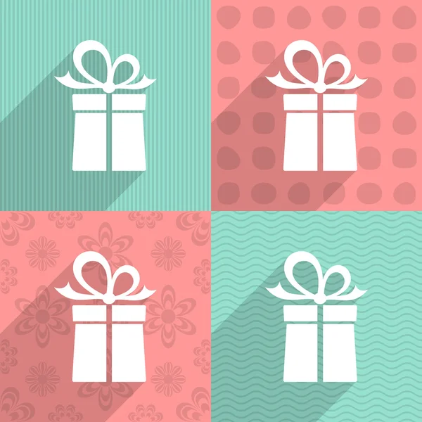 Icono de caja de regalo — Vector de stock