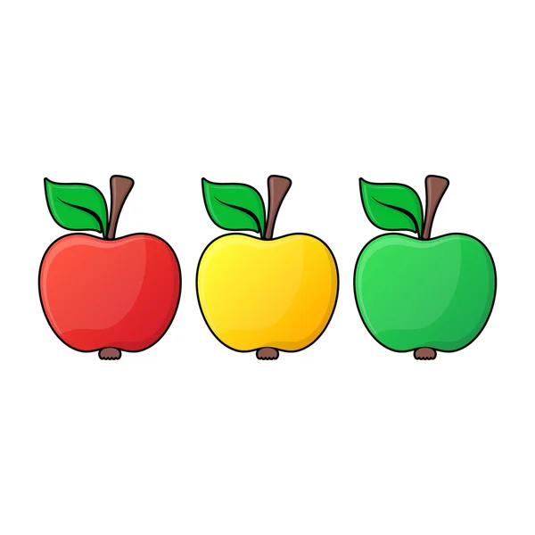 Apple ikonok — Stock Vector