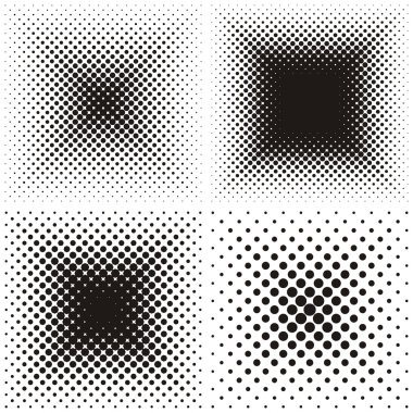 Arka planlar ile noktalı resim efekti