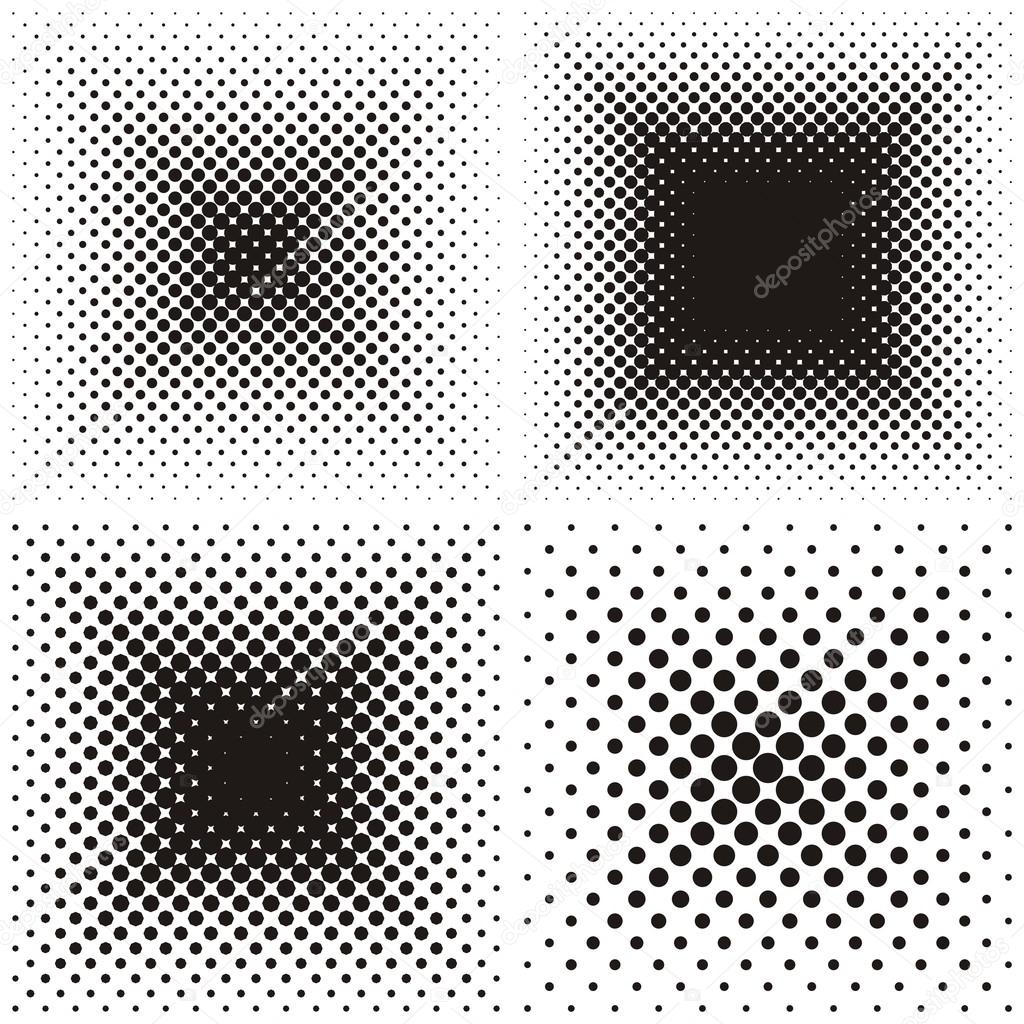 Backgrounds with halftone effect