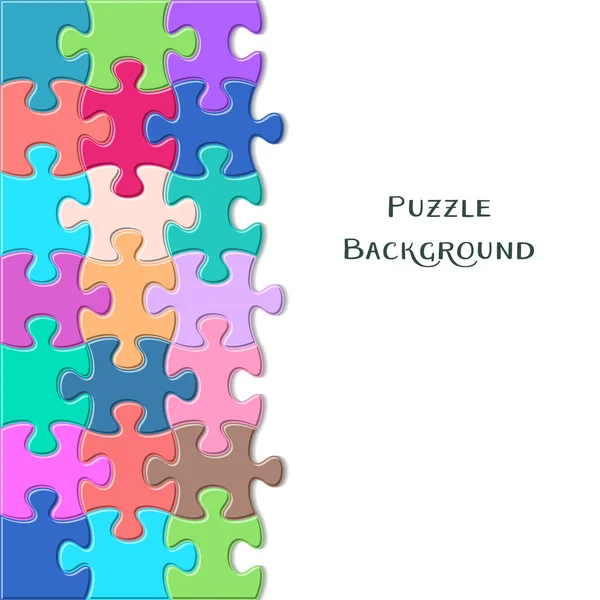 Puzzle parçaları ile kartı