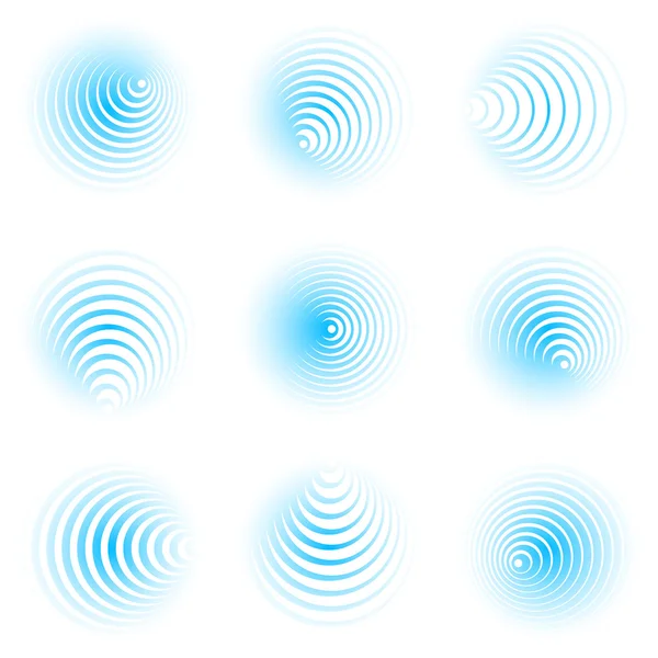 Cirkel spiraal ontwerpelementen — Stockvector