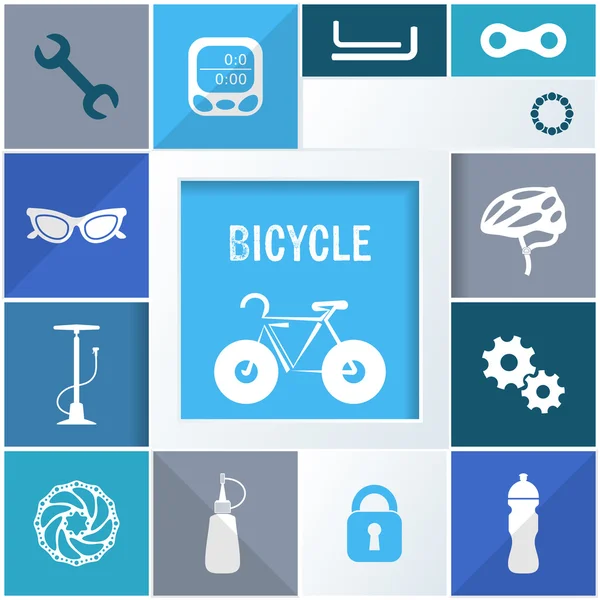 Bicycle icons — Stock Vector