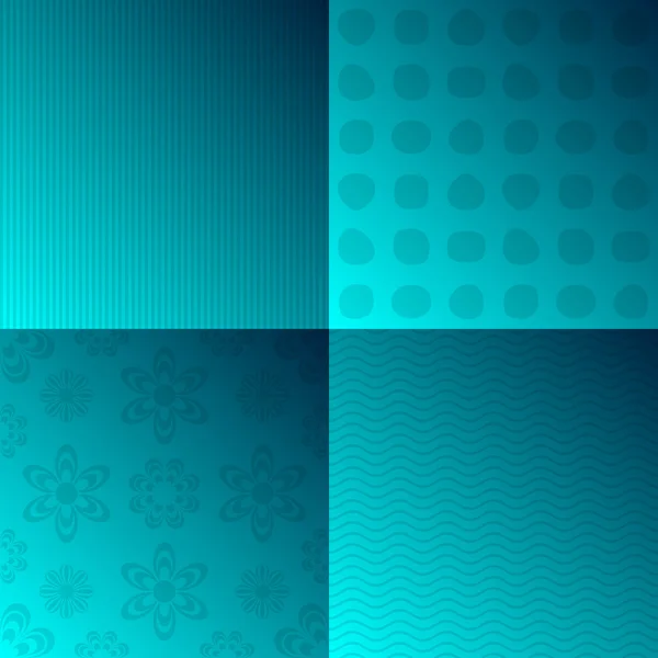 Turquoise backgrounds — Stock Vector