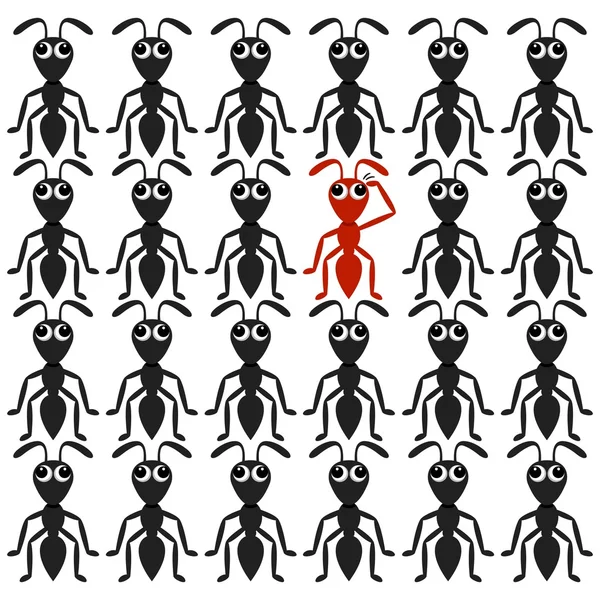 Μυρμήγκι χαρακτήρες κινουμένων σχεδίων — Διανυσματικό Αρχείο